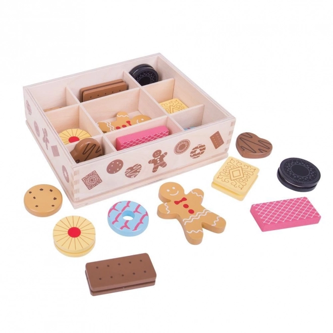 Bigjigs Toys kutija s drvenim keksima