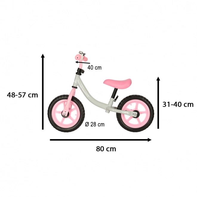 Dječji bicikl - guralica Trike Fix Balance – Bijelo-ružičasto