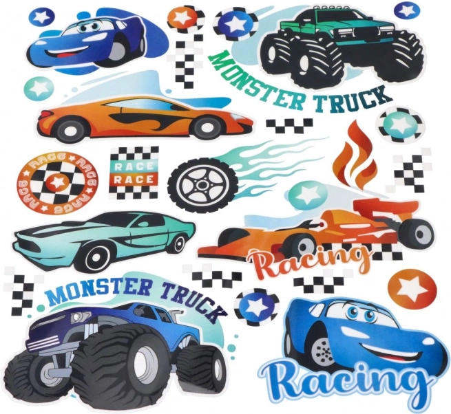 Termo naljepnice Monster Truck – veliki arak 20 × 30 cm