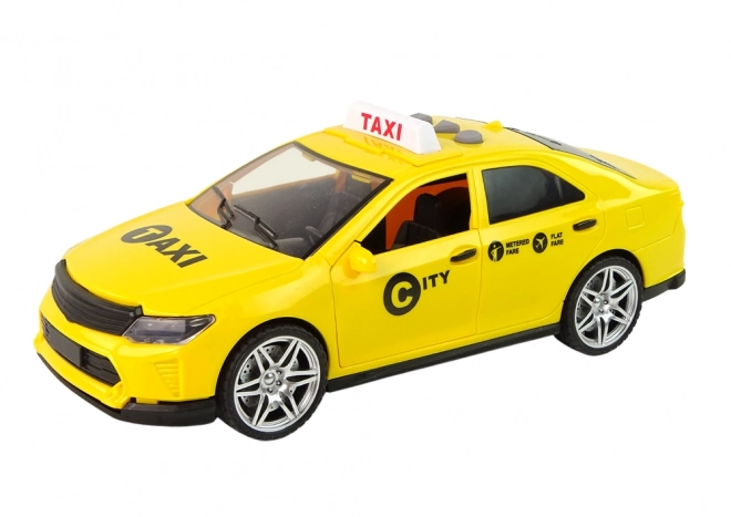 Auto Taxi Vozilo 1:14 Svjetla Zvukovi Žuta