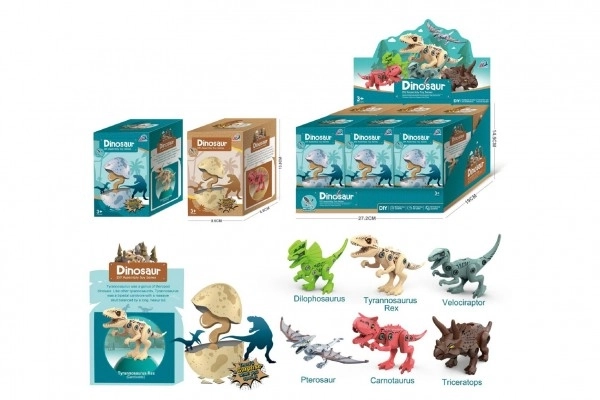 Dinosaurus odvijač u jajetu plastika 13 cm 2 vrste u kutiji 9x9x14 cm
