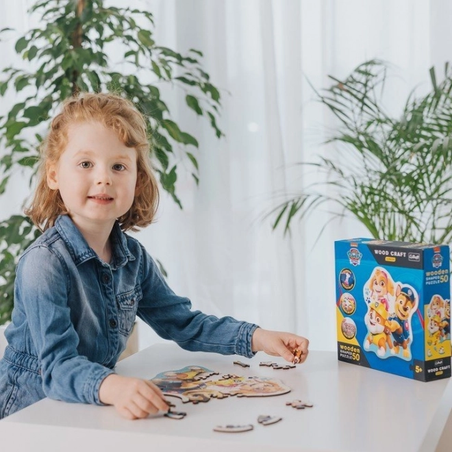 Drvene obostrane puzzle Psići u ophodnji 50 dijelova