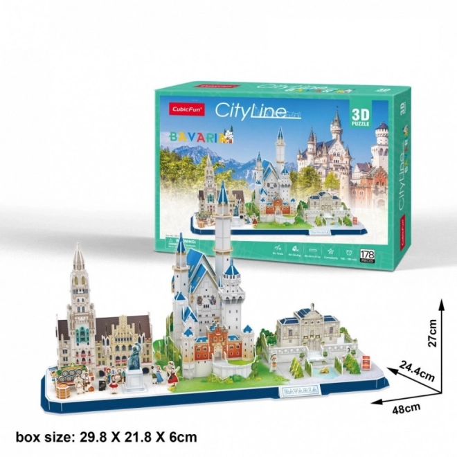 3D Puzzle Gradska Linija Bavarska