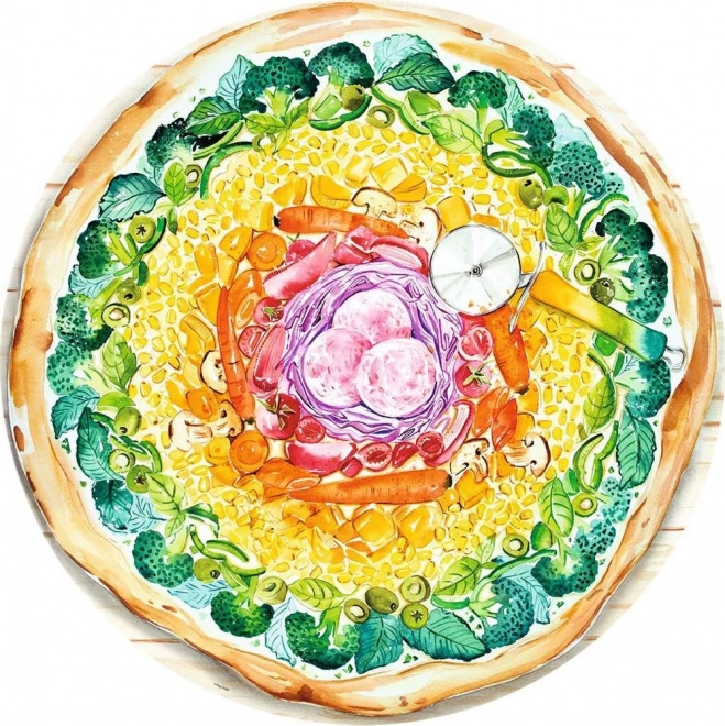 Ravensburger puzzle Krug boja pizza 500 kom