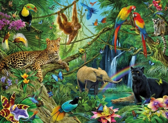 Puzzle Životinje u Džungli 200 dijelova od Ravensburger