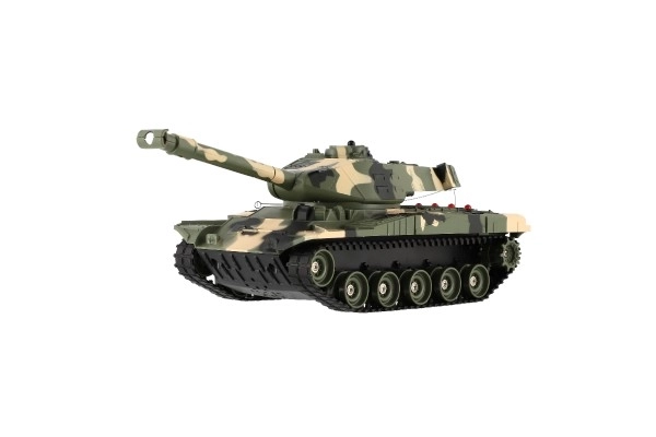 RC tenk plastikni 27cm 27MHz na baterije + punjivi paket sa zvukom u kutiji 37x17x19cm