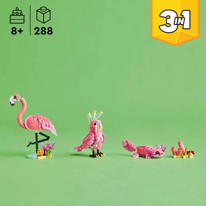 LEGO Creator 3 u 1 31170 Divlje životinje: Ružičasti plamenac