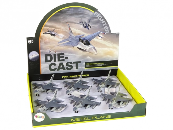 Avion s Frikcijskim Pogonom Svjetla Zvukovi 1:72 siva