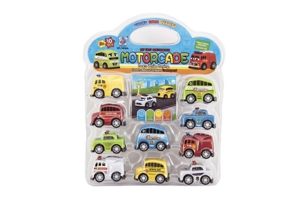 Set plastičnih autića mini - 10 komada