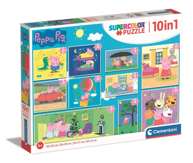 Puzzle Peppa Pig 10 u 1 od Clementoni
