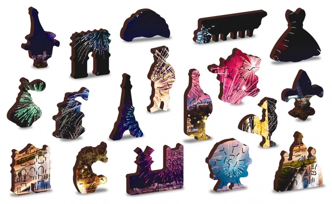 Drvene puzzle Noćni Pariz