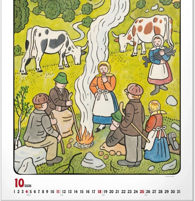 zidni kalendar Josef Lada 2026