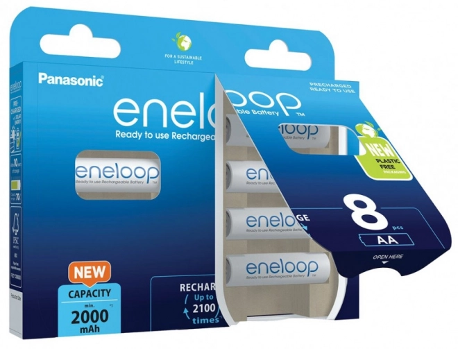 Baterije Eneloop AA 2000 mAh 8 kom