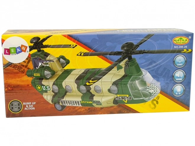 Vojni helikopter s LED svjetlima i zvukovima
