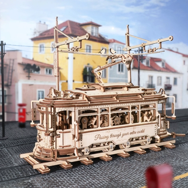 RoboTime 3D drveni mehanički puzzle Tramvaj
