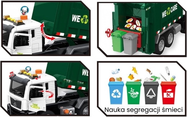 Interaktivni kamion za smeće Purifier 1:10 - Edukativna igračka za razvrstavanje otpada
