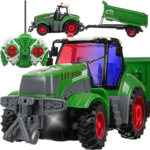Daljinski upravljani traktor Kruzzel s prikolicom