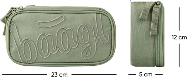 Set za školarce BAAGL Skate Max Mentol: ruksak, pernica, vrećica