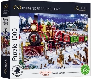 trefl puzzle uft christmas time: djedov mrazov ekspres 1000 dijelova