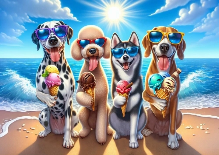 Puzzle Psi na odmoru 200 dijelova