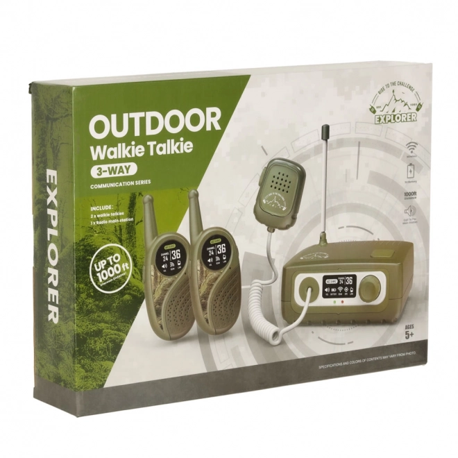 Dječji set Walkie Talkie s centralnom jedinicom Explorer