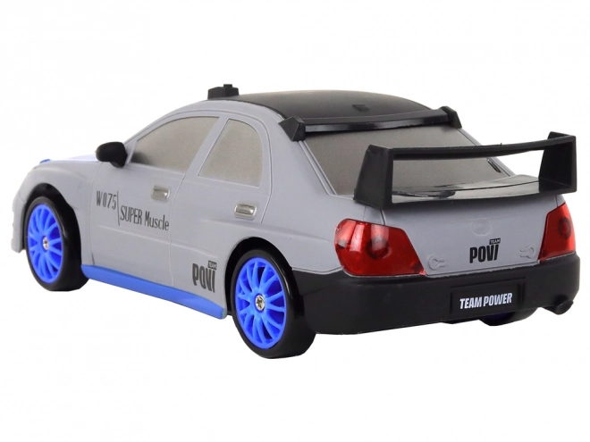 Daljinski upravljani sportski auto R/C 1:24 zamjenjivi kotači – sivo