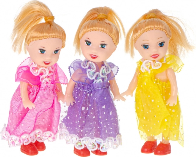 Set od 3 malih lutkica za kućicu, 10 cm