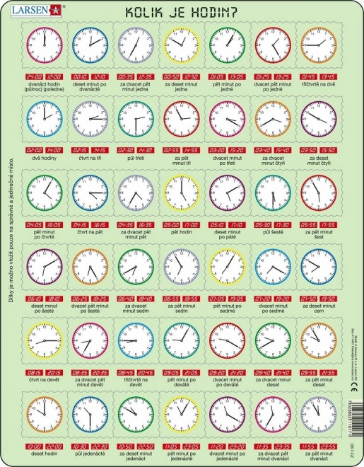 Larsen edukativne puzzle sat 42 dijela