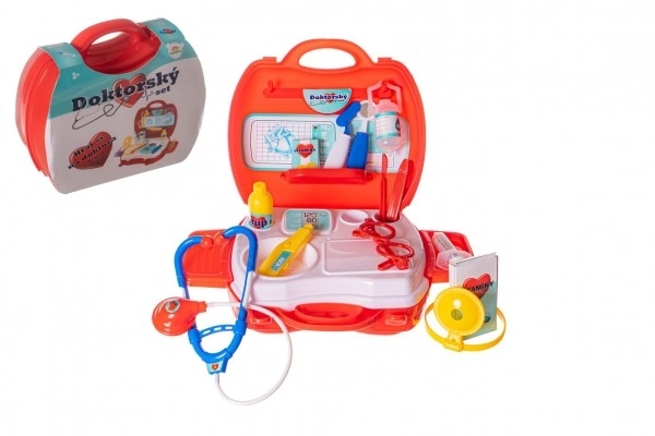 Set doktor/liječnik plastika u plastičnom kovčegu 24x22x9 cm u vrećici