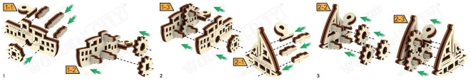Drvene 3D puzzle mini set brodova