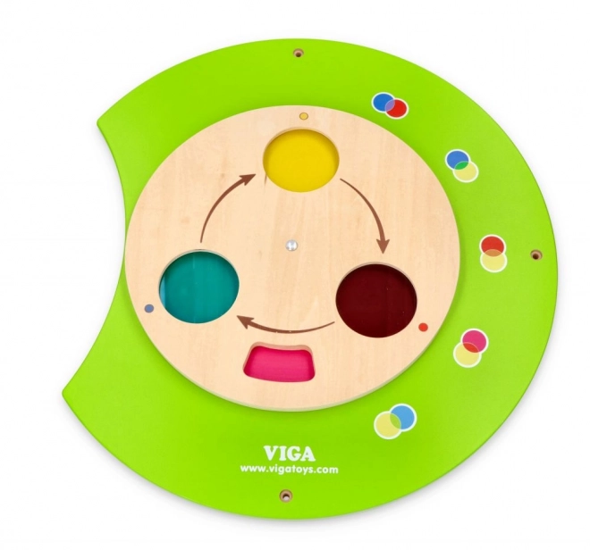 Drveni zidni Montessori panel - gusjenica