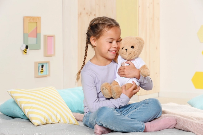 Medvjedić BABY Born u bijeloj odjeći