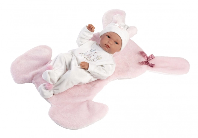 Realistična lutka New Born djevojčica s cijelim vinilnim tijelom 35 cm