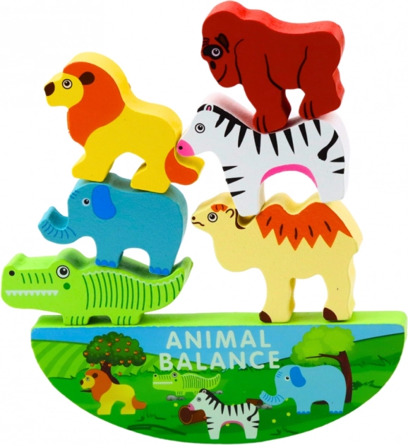Montessori igra s drvenim životinjama