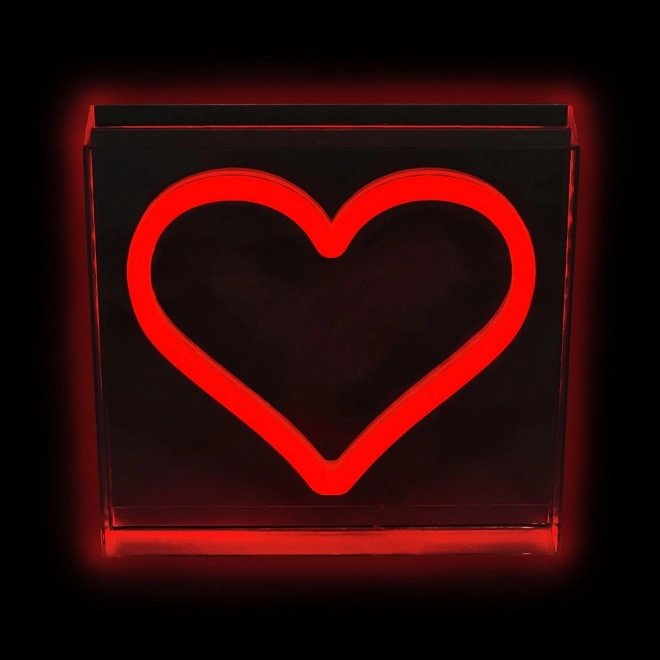 LED neon svjetiljka crveno srce