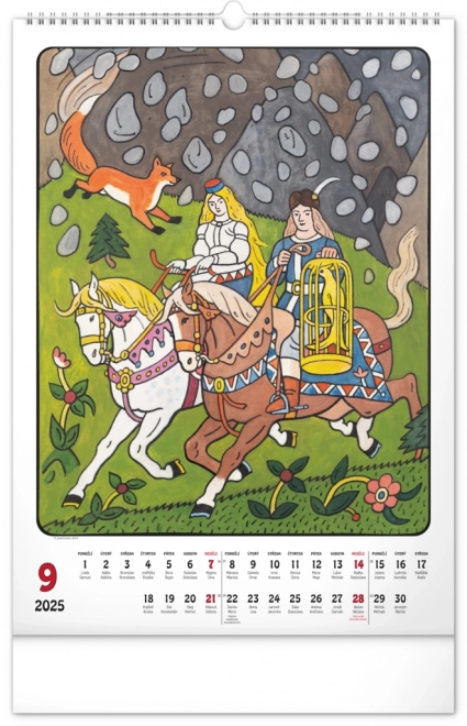 Zidni kalendar Josef Lada 2025, 33 × 46 cm