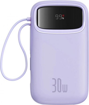 Power banka BASEUS QPow 2 20000 mAh 30 W s 2× USB‑C (ljubičasta)