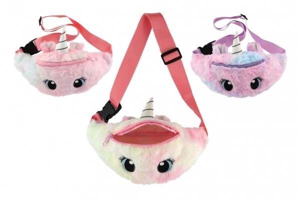 Plišani fanny pack jednorog s blistavim rogom