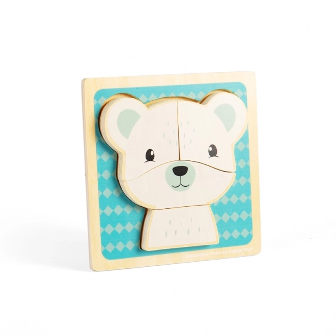 Puzzle Polarni medvjedić Bigjigs Toys