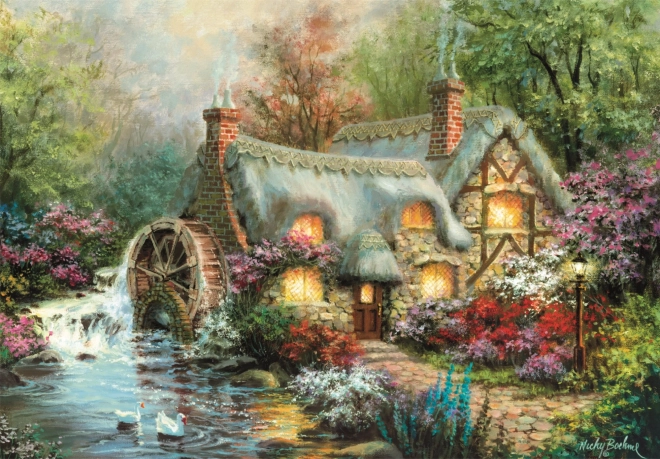 Puzzle 1500 komada Kompaktno utočište na selu