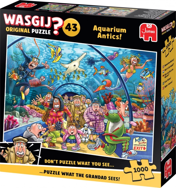 Jumbo puzzle Wasgij igre u akvariju 1000 dijelova