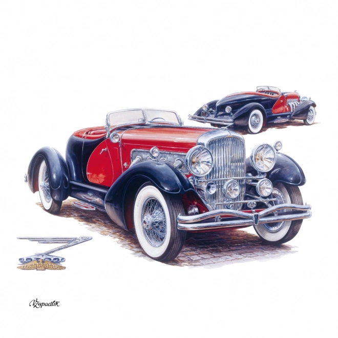 NOTIQUE Bilježnica Kalendar Klasični Automobili – Václav Zapadlík, 2025, 30 x 30 cm