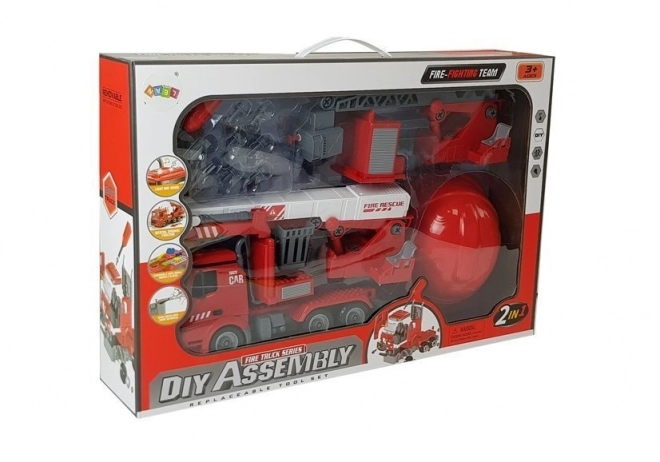 Set DIY Vatrogasno Vozilo 2u1 s Zamjenjivim Podizačima