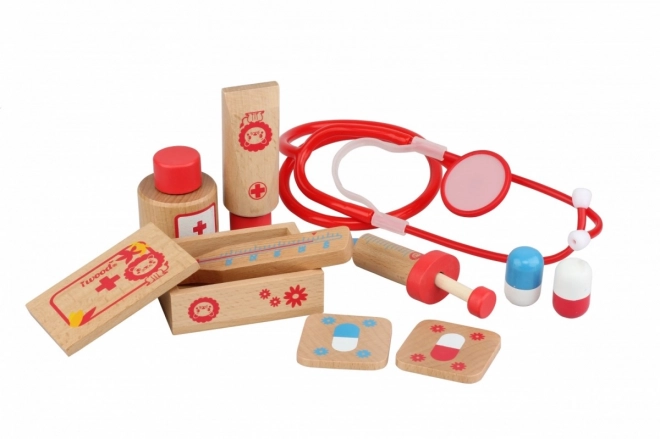 Doktorski set u drvenom kovčegu