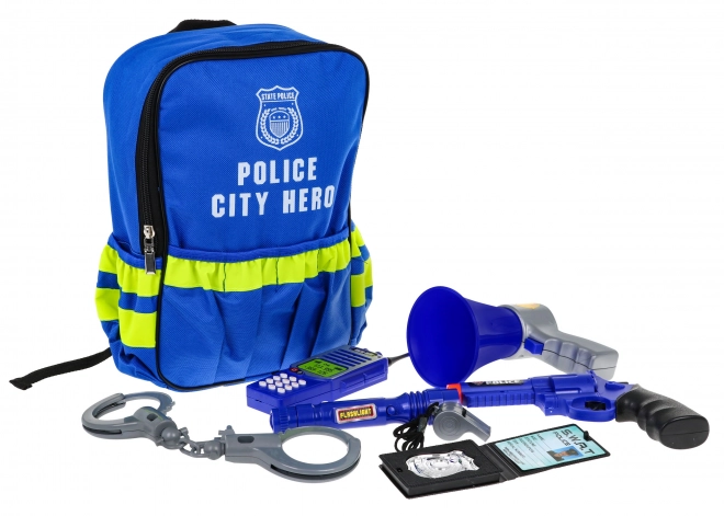 Oprema za malog policajca u ruksaku - policijski set