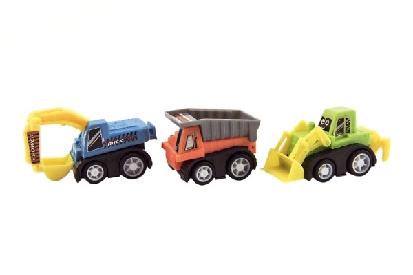 Set auto mini plast 5cm građevinski strojevi 6 kom u blisteru