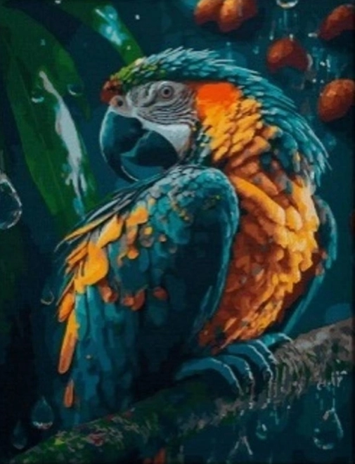 Dijamantno slikanje Papiga 30x40 cm
