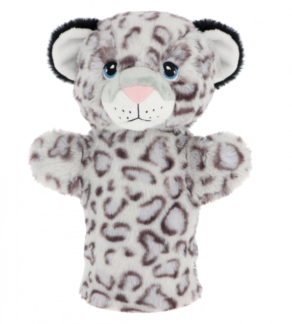 Keel Toys SE3076-2 Keeleco Snježni Leopard - eko plišani lutak na ruku 27 cm