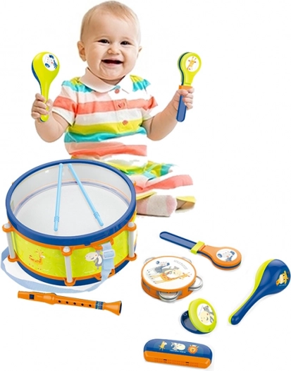 Plejo dječji set glazbenih instrumenata s bubnjem