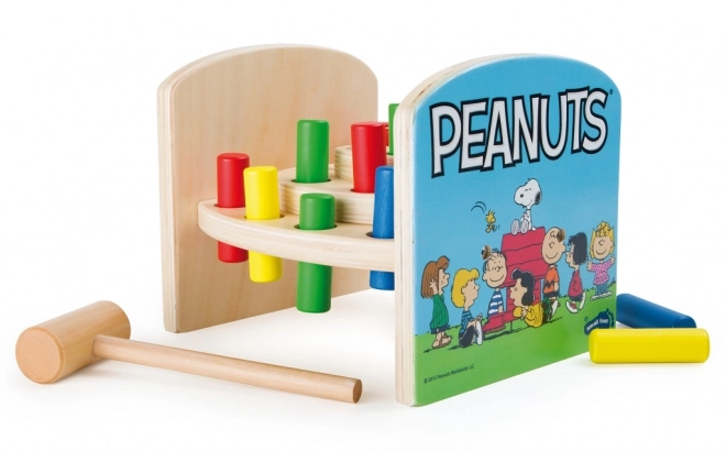 Mala noga Drvena igračka za zabijanje Peanuts